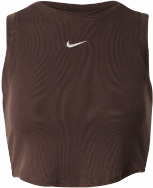 NIKE Funkčné tričko 'ESSENTIAL'  čokoládová / biela