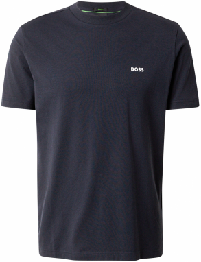 BOSS Tričko  námornícka modrá / biela