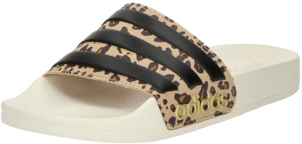 ADIDAS SPORTSWEAR Šľapky 'Adilette Shower'  béžová / hnedá / zlatá / čierna / biela