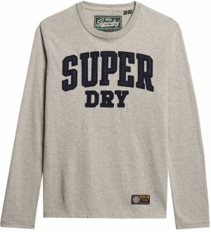 Superdry Tričko 'Athletic'  námornícka modrá / svetlosivá