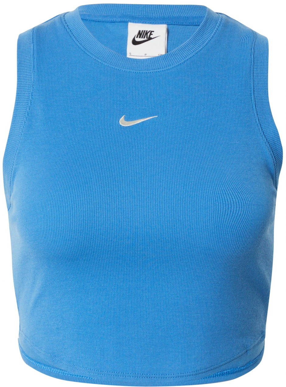 NIKE Funkčné tričko 'ESSENTIAL'  azúrová / biela