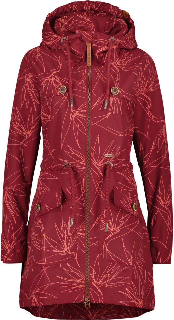 alife & kickin Prechodná parka 'Charlotte'  ružová / brusnicová