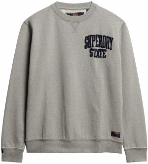 Superdry Mikina  námornícka modrá / sivá melírovaná