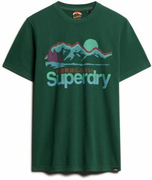 Superdry Tričko  svetlomodrá / smaragdová / nefritová / tmavofialová