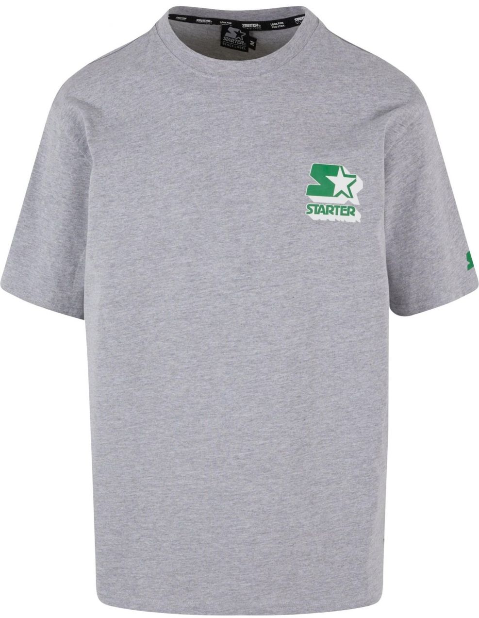 Starter Tričko 'Established 1971'  sivá / zelená / biela