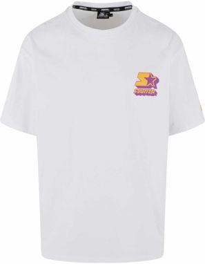 Starter Tričko '1971'  karí / neónovo fialová / biela