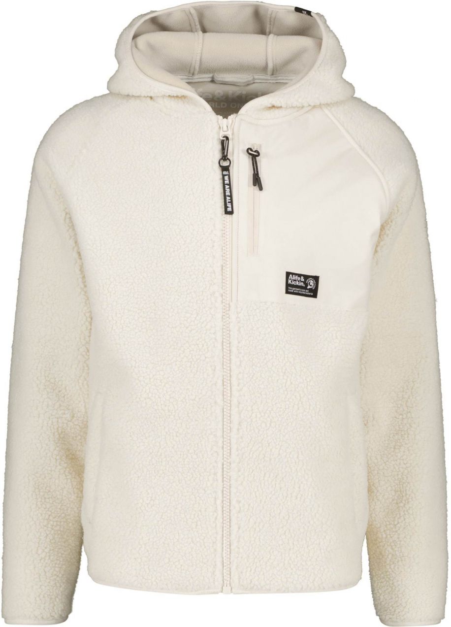 alife & kickin Flisová bunda 'Harald'  nebielená / čierna