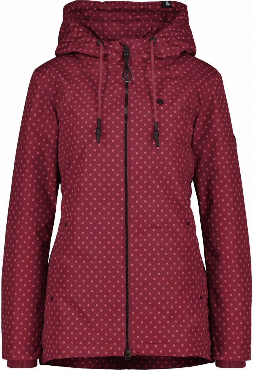 alife & kickin Zimná bunda 'LilouAK'  brusnicová / tmavočervená
