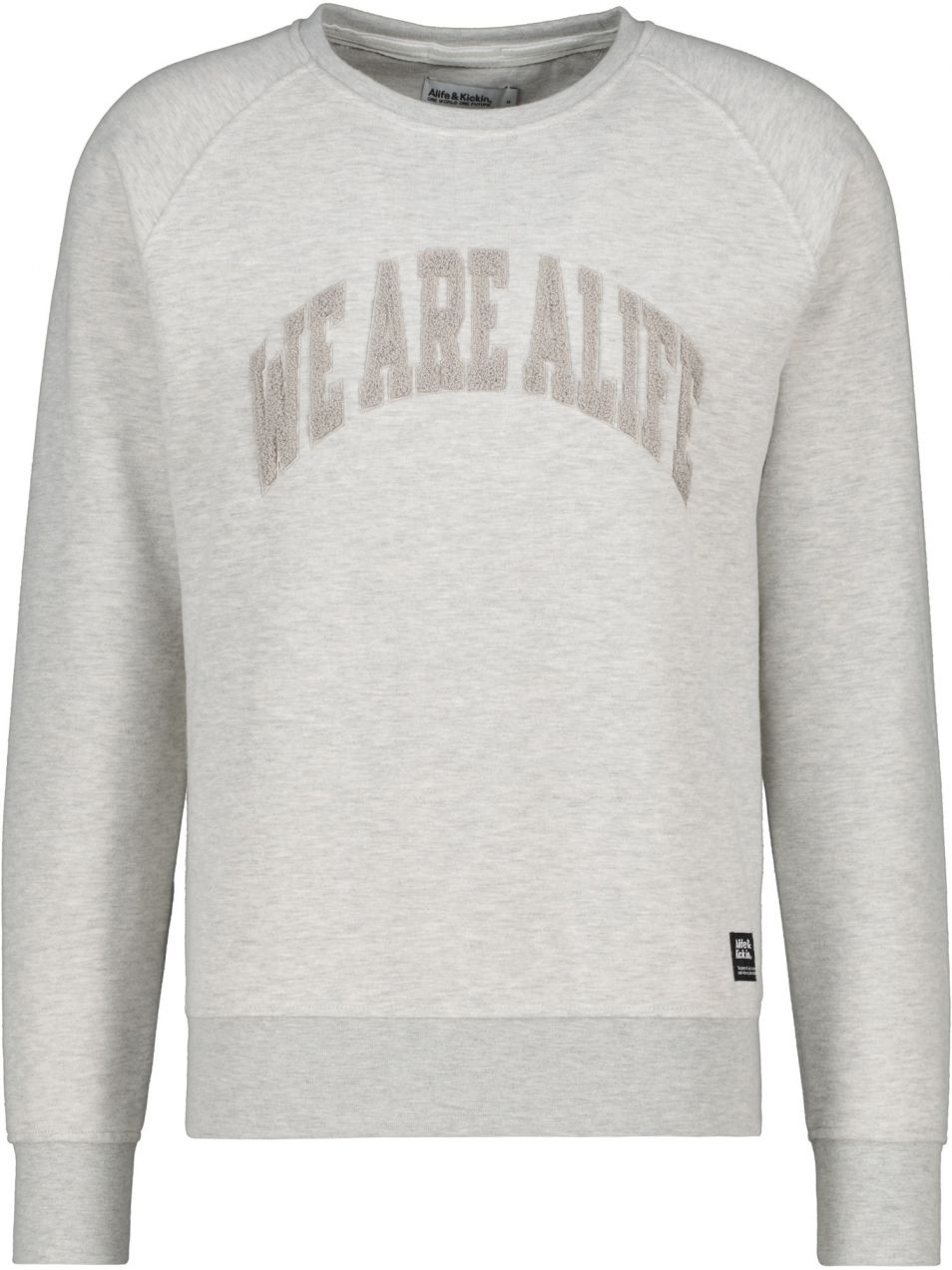 alife & kickin Mikina 'LevinAK'  tmavošedá / sivá melírovaná