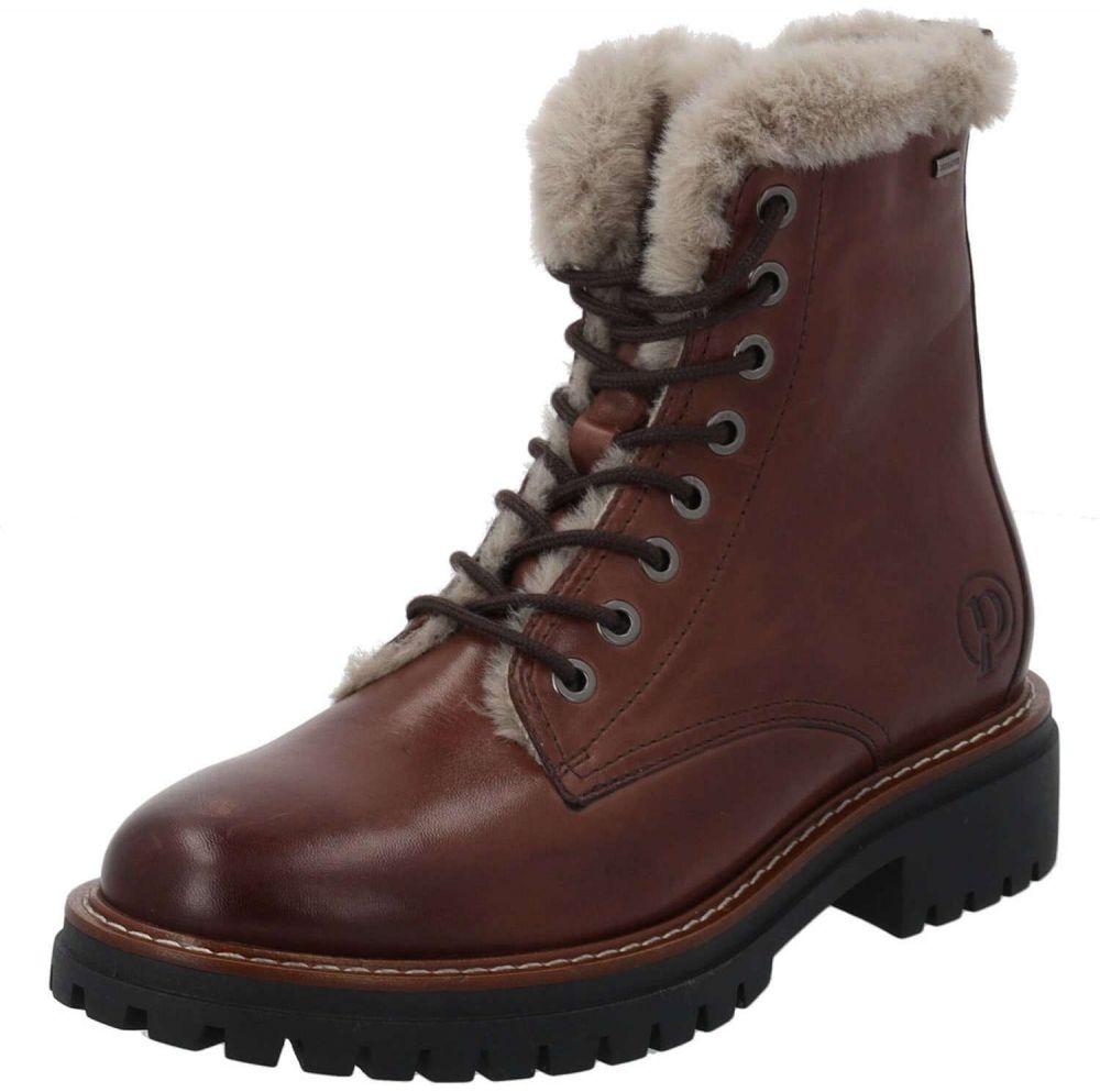 Palado Šnurovacie členkové čižmy 'Heledon'  tmavohnedá / svetlosivá