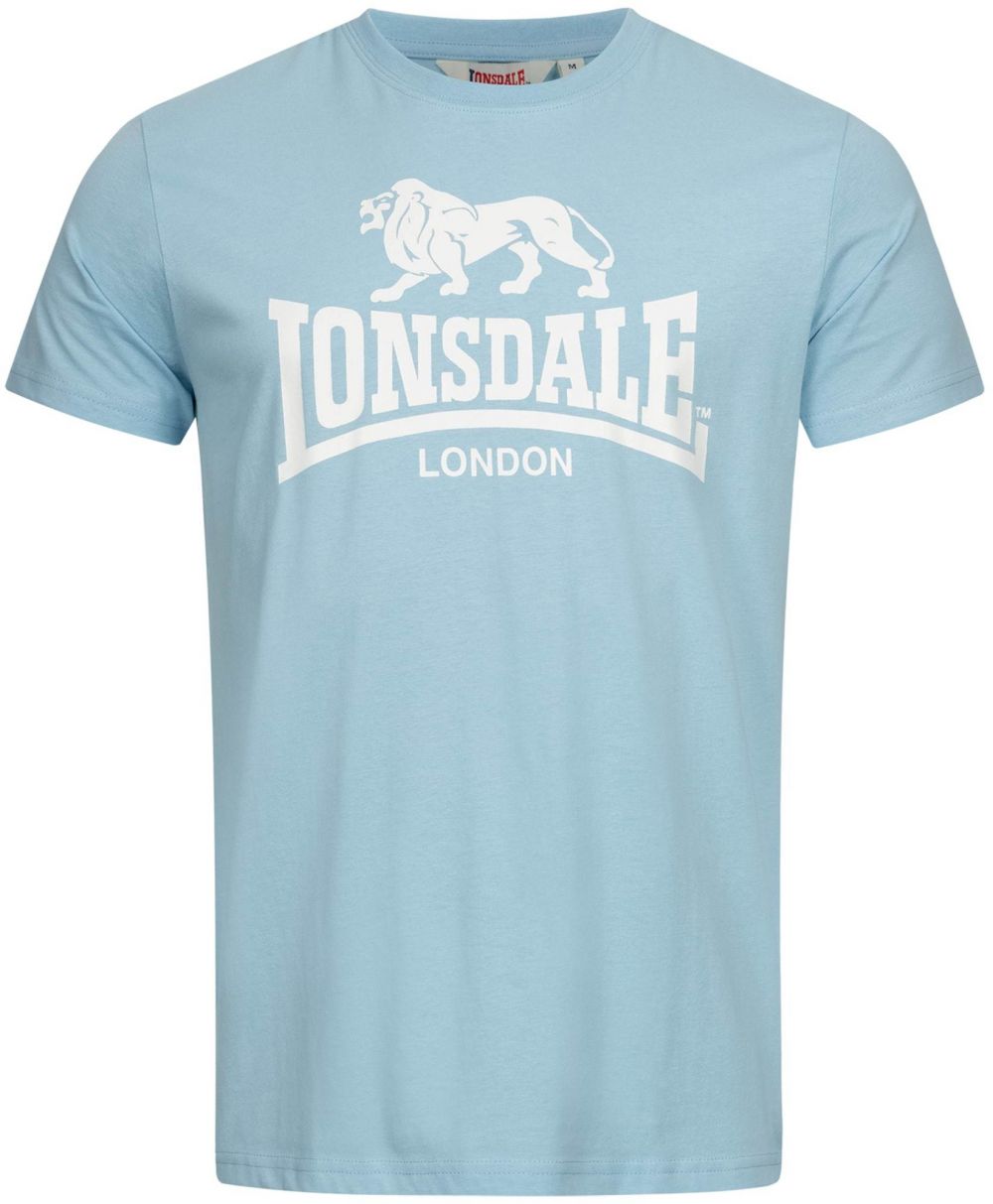 LONSDALE Tričko 'St. Erney'  svetlomodrá / biela