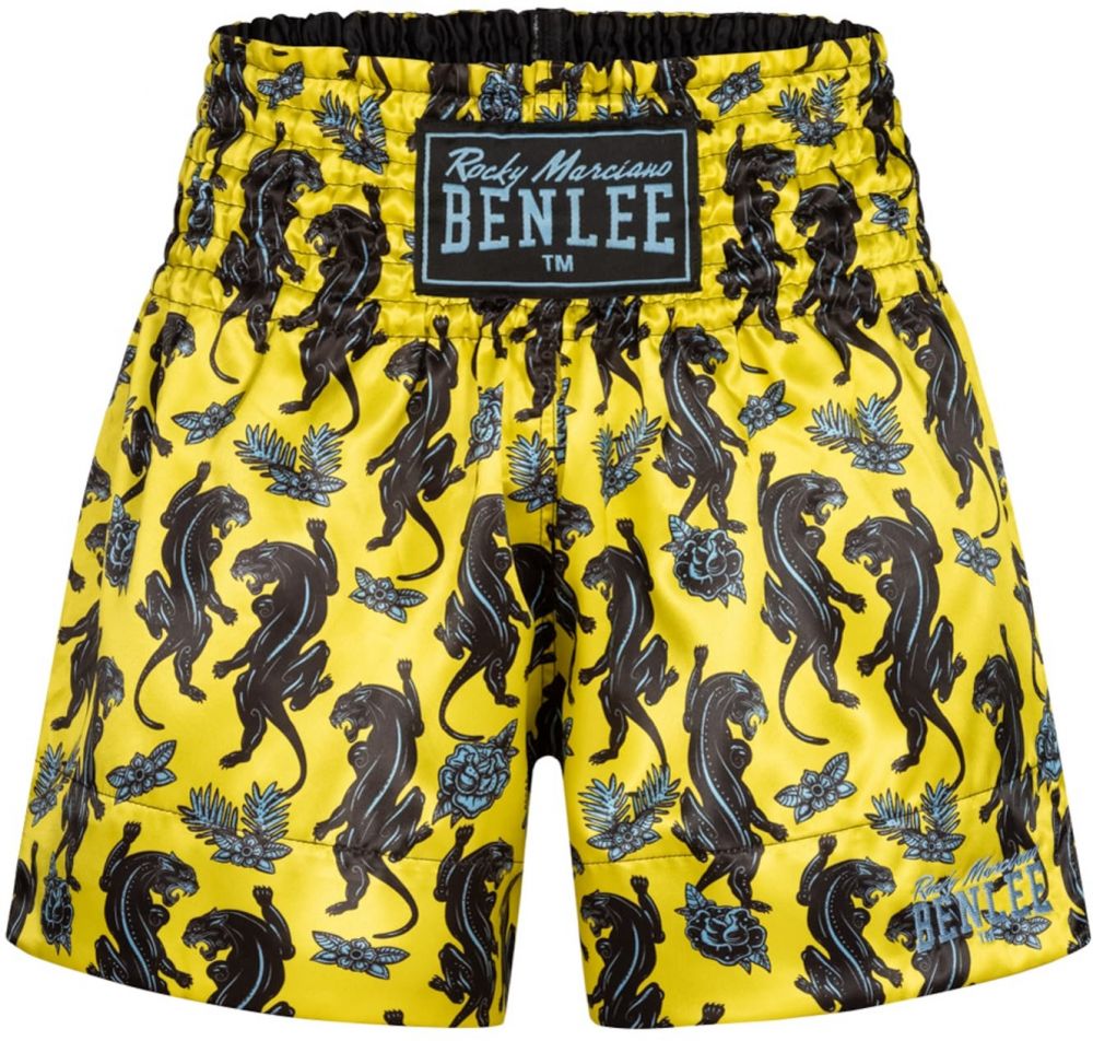 Benlee Športové nohavice 'Panther Thai'  žltá / zelená / čierna