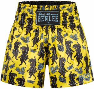 Benlee Športové nohavice 'Panther Thai'  žltá / zelená / čierna