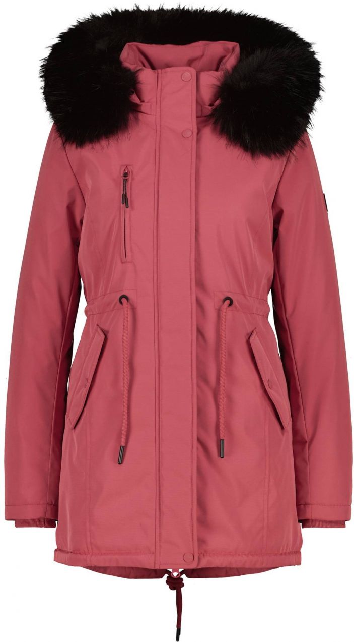 alife & kickin Zimná parka 'KierseyAK'  pastelovo červená / čierna