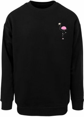 Merchcode Mikina 'Flamingo'  ružová / čierna / biela