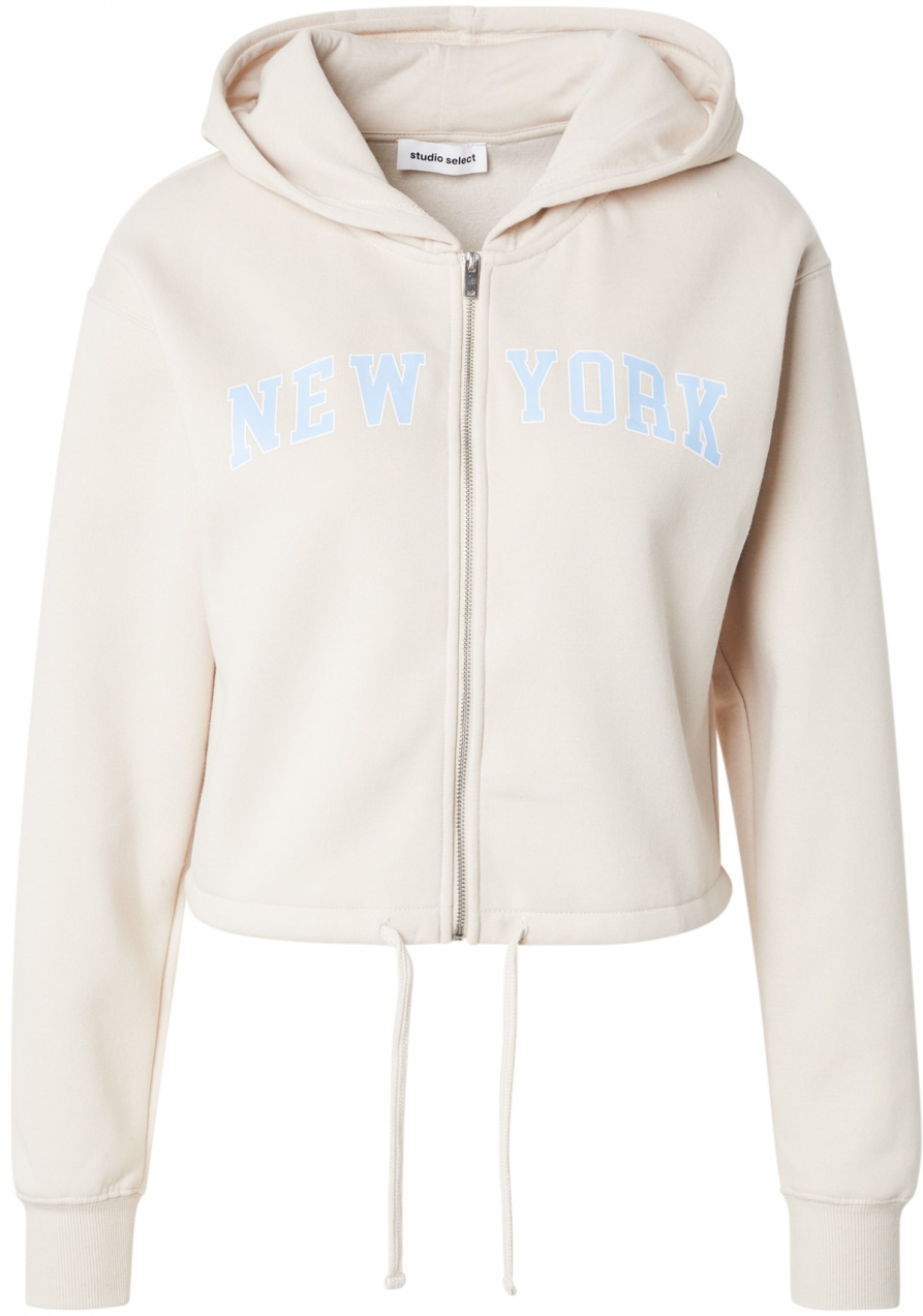 studioselect Tepláková bunda 'Maja'  nebielená / pastelovo modrá / biela