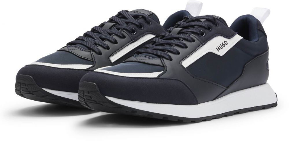 HUGO Nízke tenisky 'Icelin'  tmavomodrá / biela