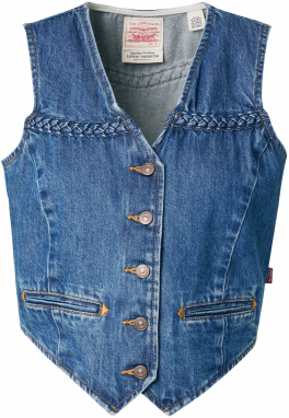 LEVI'S ® Vesta 'Braided Vest'  modrá denim