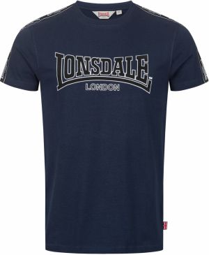 LONSDALE Tričko 'Vementry'  tmavomodrá / čierna / biela