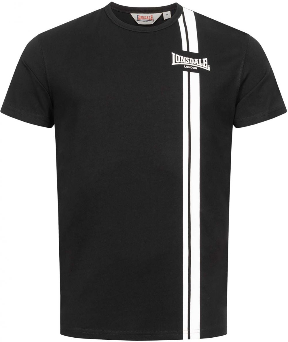 LONSDALE Tričko 'Inverbroom'  čierna / biela