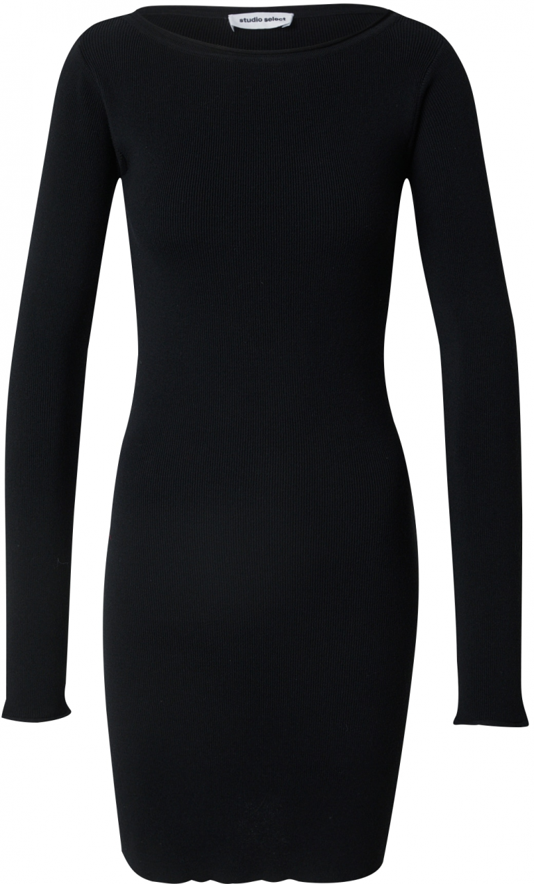studioselect Pletené šaty 'Kasha'  čierna