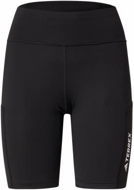 ADIDAS TERREX Outdoorové nohavice  čierna / biela