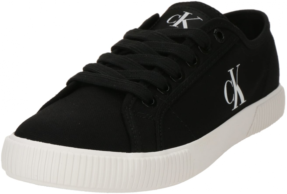 Calvin Klein Nízke tenisky 'ESS'  čierna / biela