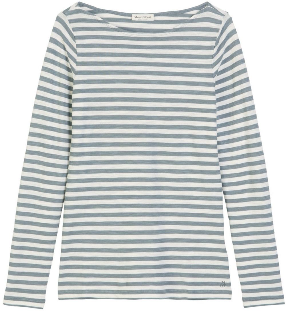 Marc O'Polo Tričko  zafírová / biela