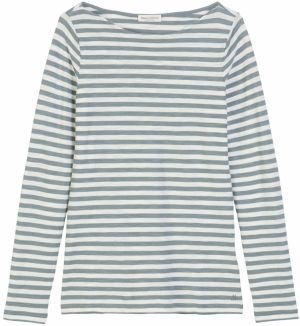 Marc O'Polo Tričko  zafírová / biela