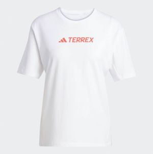 ADIDAS TERREX Funkčné tričko  červená / biela