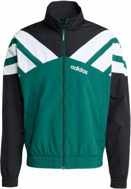 ADIDAS ORIGINALS Prechodná bunda 'Track'  zelená / čierna / biela