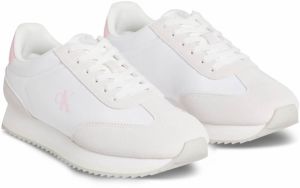 Calvin Klein Nízke tenisky  svetlobéžová / ružová / biela