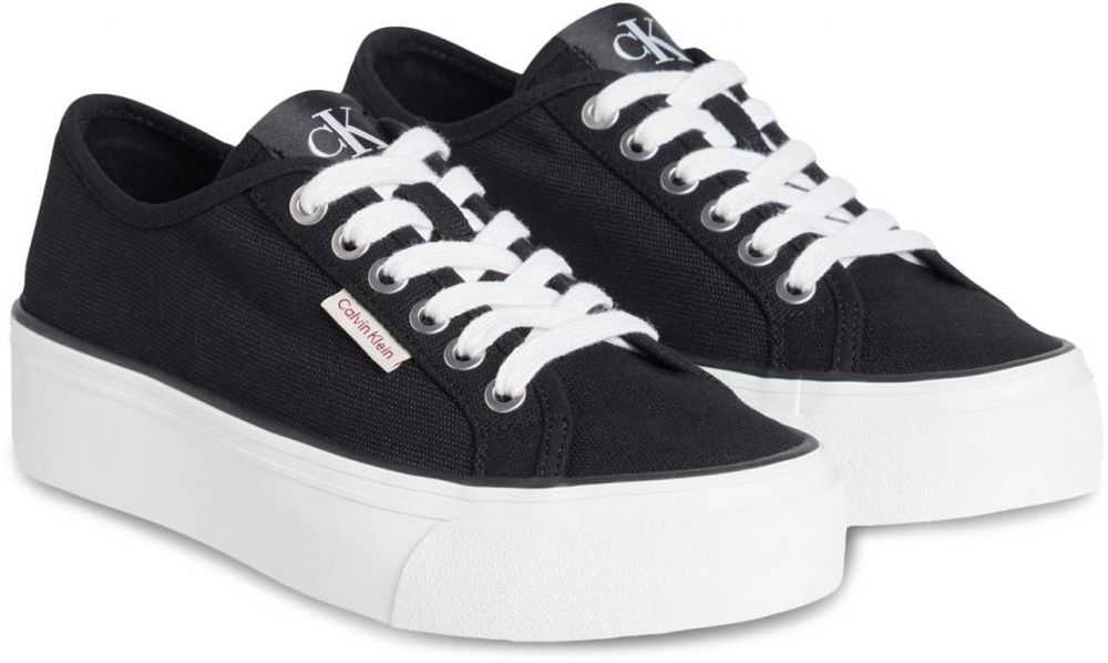 Calvin Klein Nízke tenisky  čierna / biela