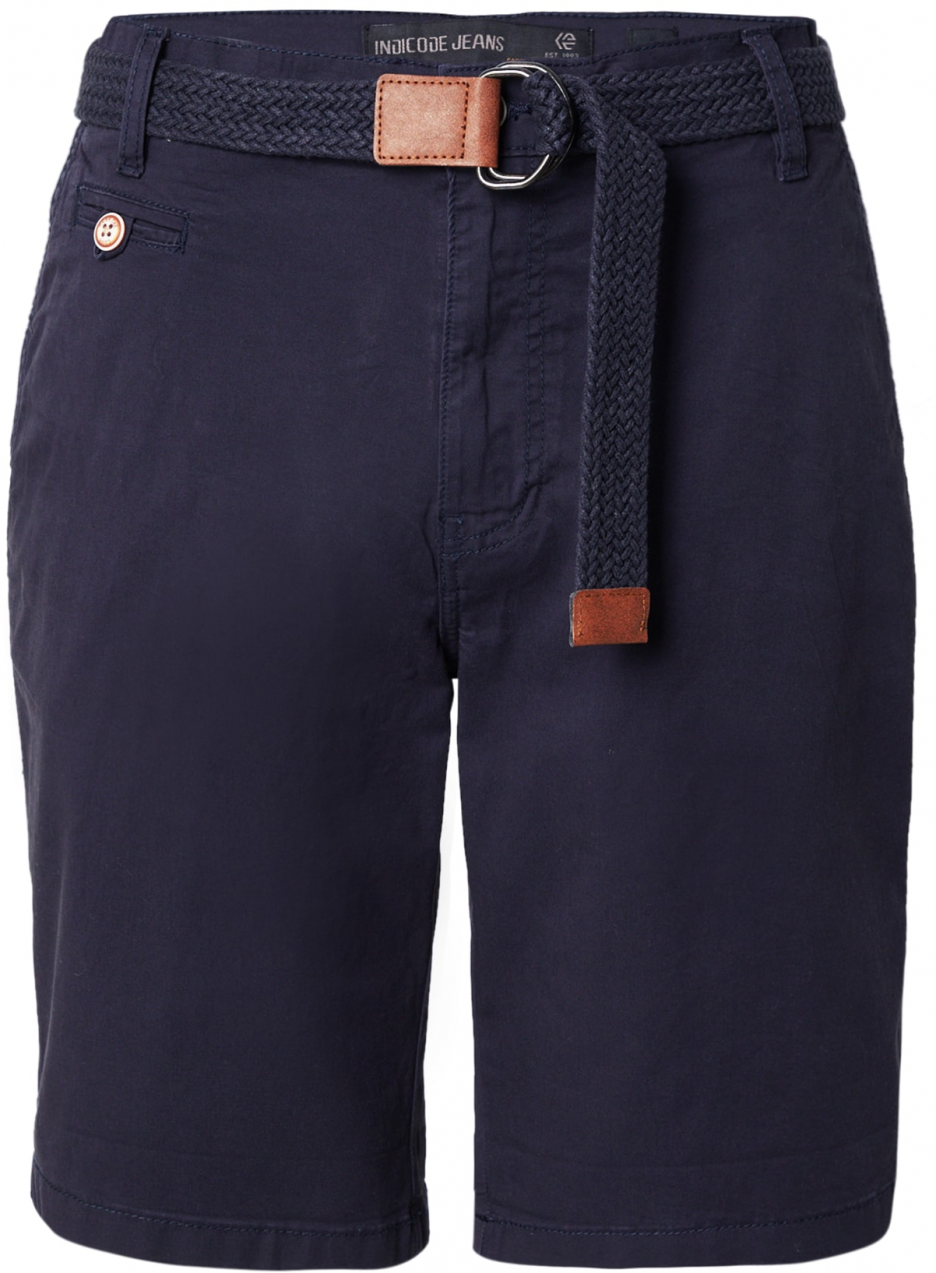 INDICODE JEANS Chino nohavice 'INConor'  námornícka modrá