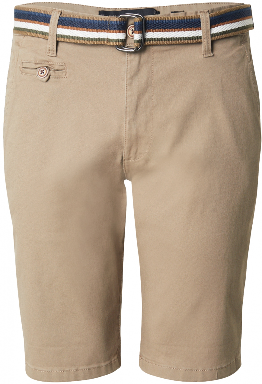 INDICODE JEANS Chino nohavice 'Royce'  sivobéžová