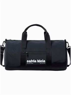 Calvin Klein Cestovná taška  čierna / biela