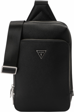 GUESS Taška cez rameno 'MILANO CROSSOVER'  čierna