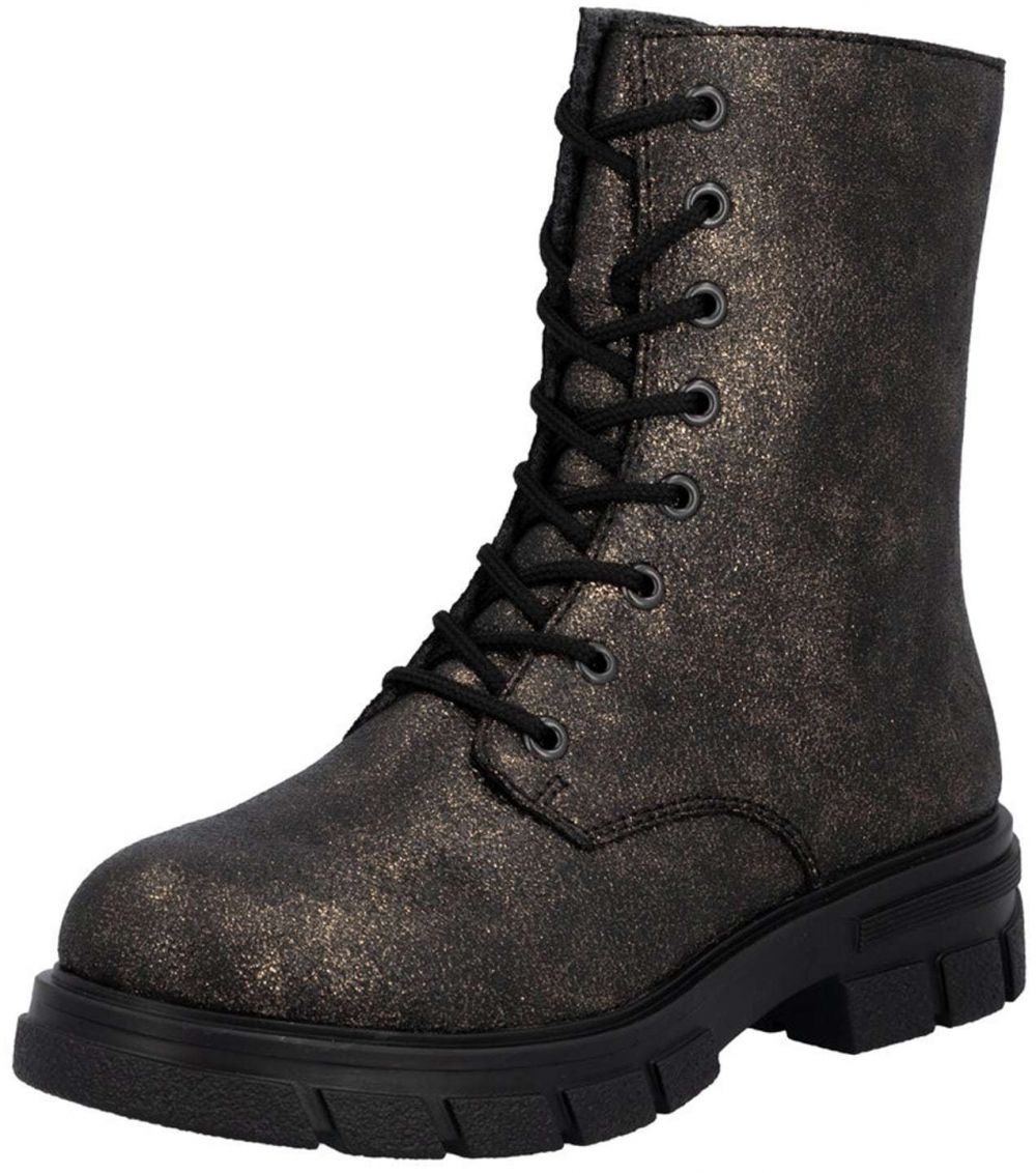 Rieker Šnurovacie členkové čižmy  bronzová