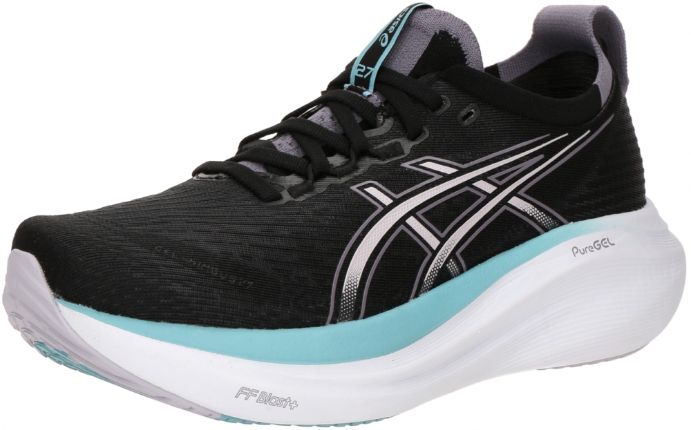 ASICS Bežecká obuv 'GEL-NIMBUS 27'  sivá / čierna / biela