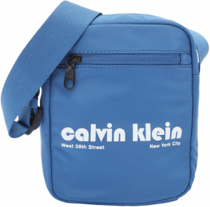 Calvin Klein Taška cez rameno  modrosivá / biela