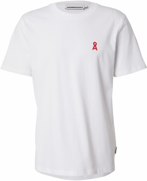 ARMEDANGELS Tričko 'MAARKOS CHANGEMAKERS'  melónová / biela