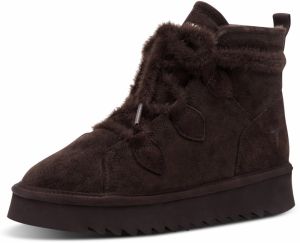 Tamaris Šnurovacie členkové čižmy  čokoládová