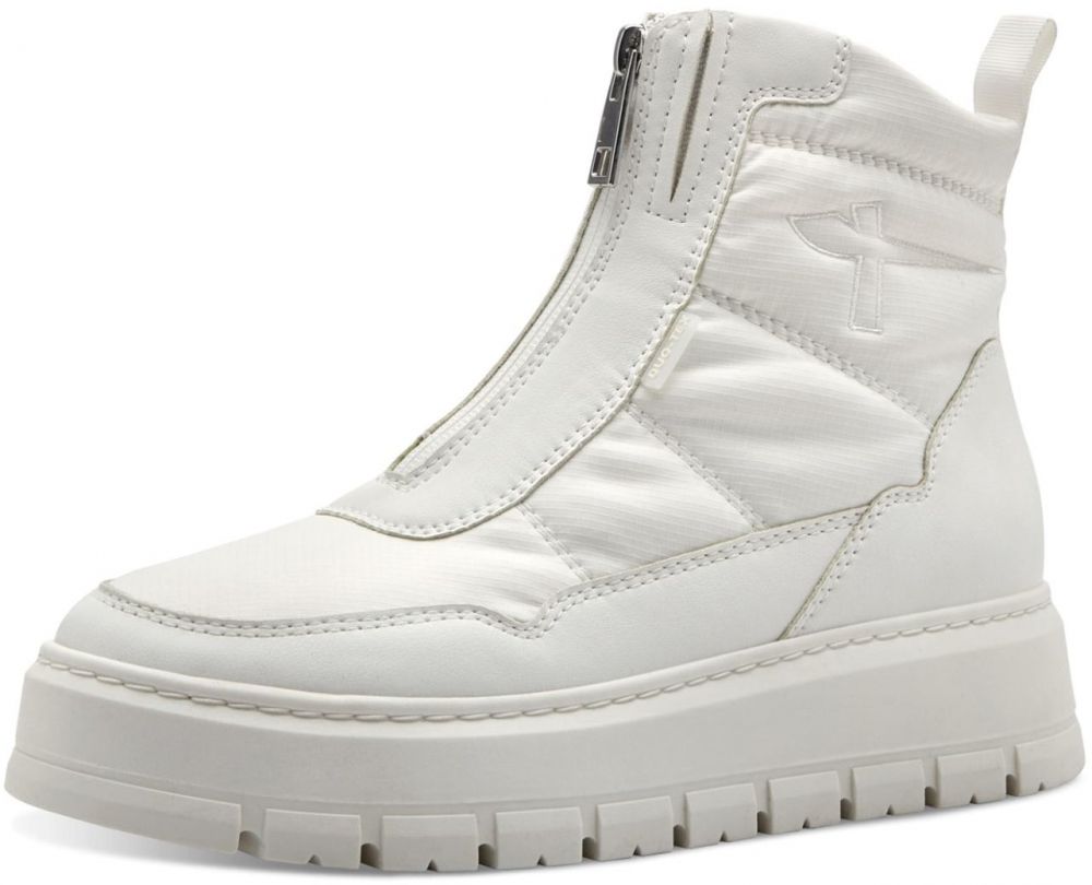 Tamaris Členkové čižmy  šedobiela