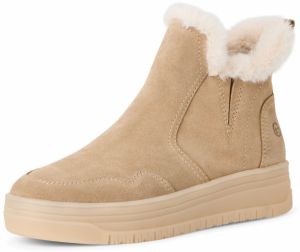 Tamaris Členkové čižmy  krémová / kapučíno