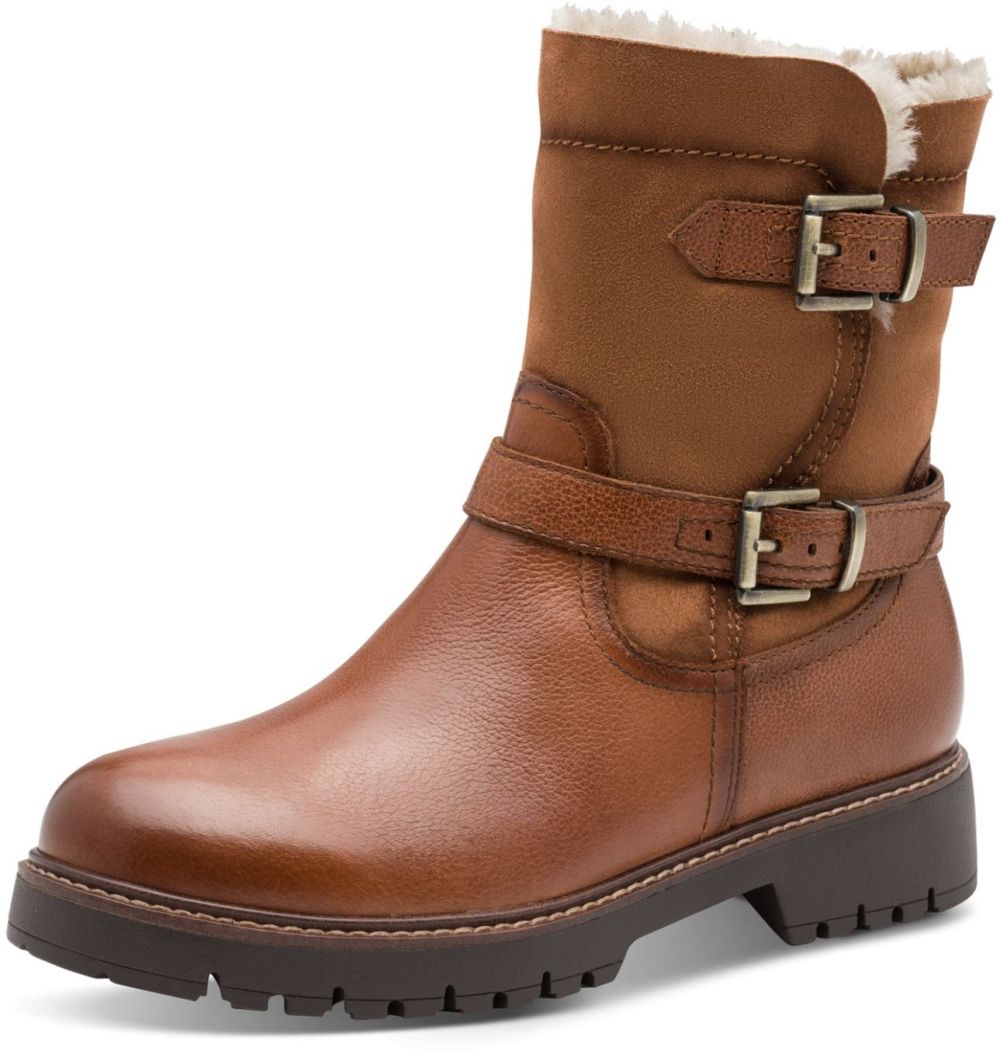 Tamaris Členkové čižmy  koňaková