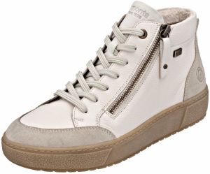 REMONTE Šnurovacie členkové čižmy  karamelová / mokka / biela