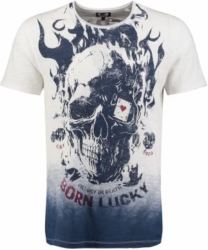 Key Largo Tričko  modrá / biela