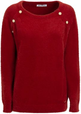 Influencer Sveter  zlatá / červená