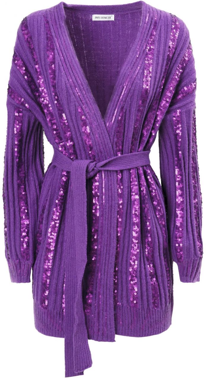 Influencer Kardigán  fialová