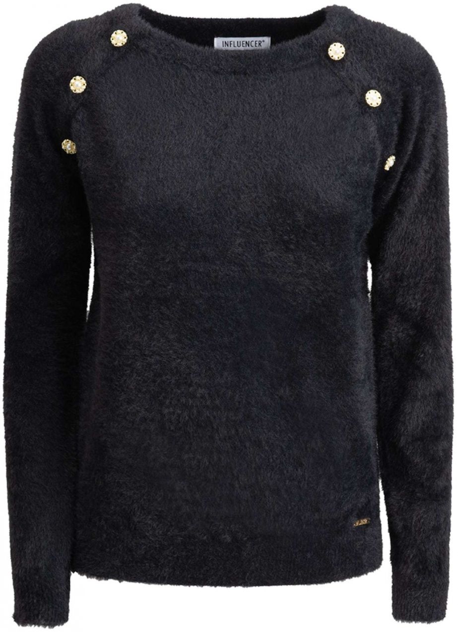 Influencer Sveter  čierna